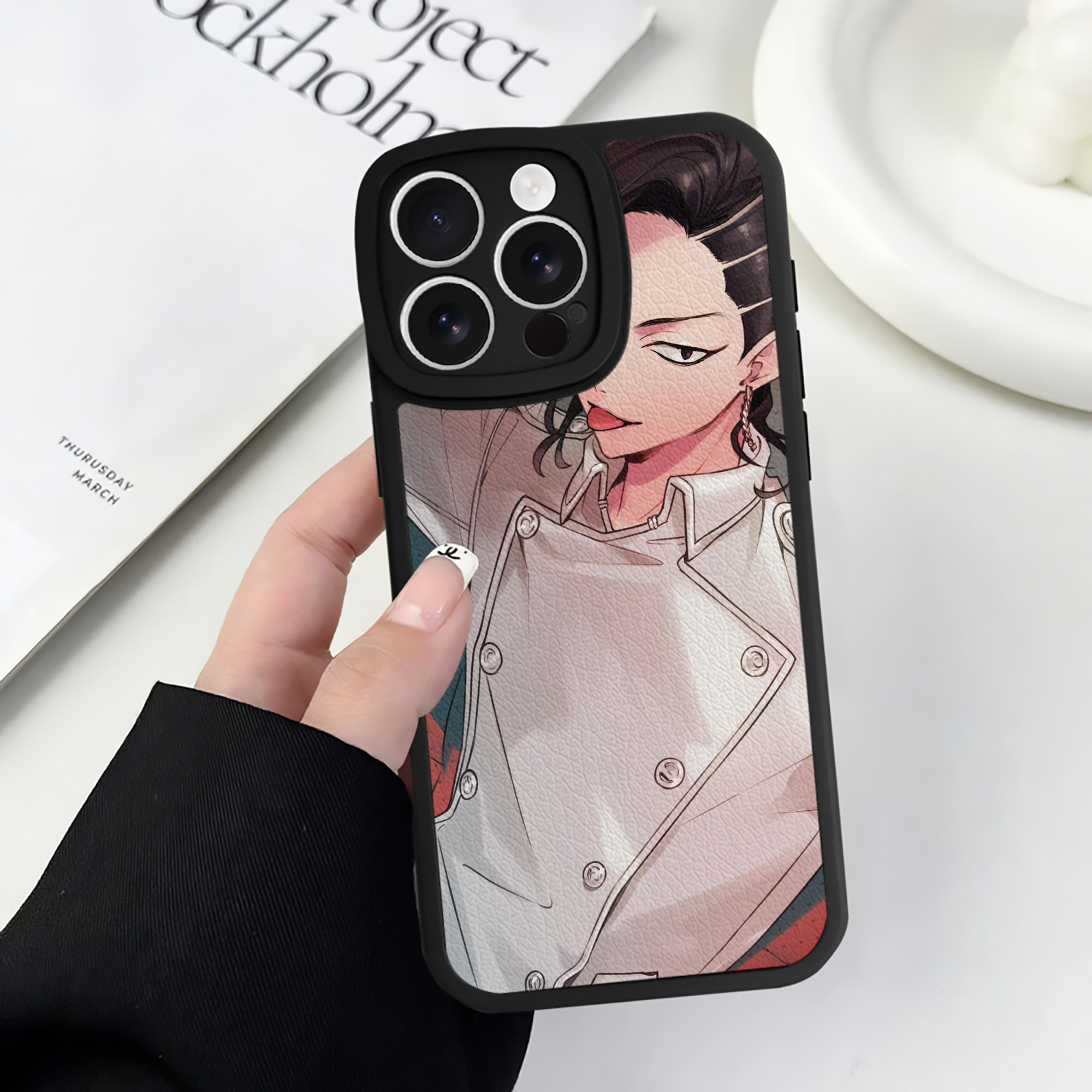 （画像用） 東京リベンジャーズ Tokyo Revengers 【iPhone 16シリーズ対応】シリコンスマホケース（レザー調） 材質：シリコン